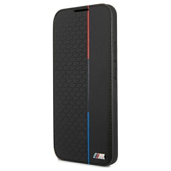 BMW Etui BMW BMBKS22MTRTBK S22+ S906 czarny/black bookcase M Collection Triangles