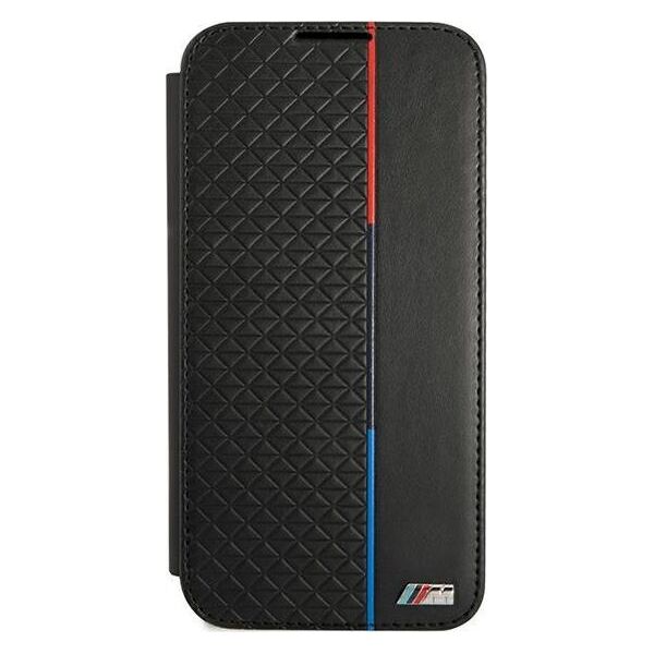 BMW Etui BMW BMBKS22MTRTBK S22+ S906 czarny/black bookcase M Collection Triangles