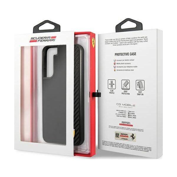 Ferrari Ferrari FESAXHCS22MBK S22+ S906 czarny/black hardcase On Track Carbon Stripe