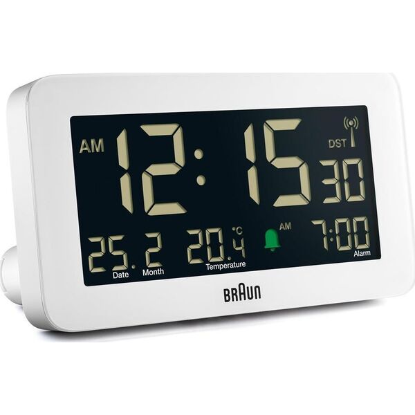 Radiobudzik Braun BRAUN BC10 DCF-W Radio alarm clock white