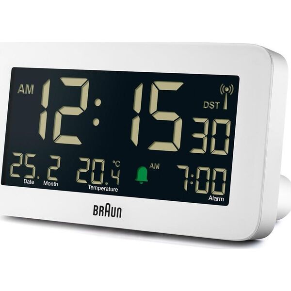 Radiobudzik Braun BRAUN BC10 DCF-W Radio alarm clock white