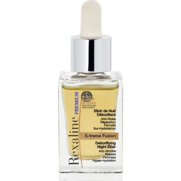 Rexaline REXALINE_Premium Line Killer X-treme Fusion Detoxifiying Night Elixir przeciwzmarszczkowy eliksir do skóry dojrzałej i suchej na noc 30ml