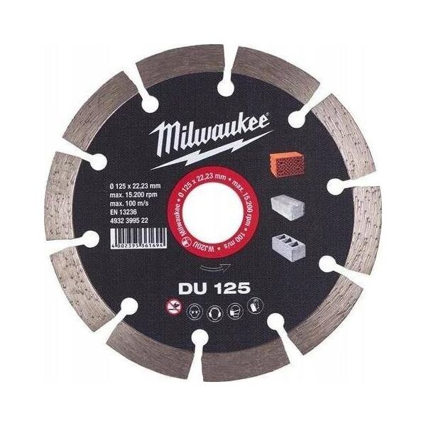 Milwaukee TARCZA DIAMENTOWA DU 125 X 22,2 MM