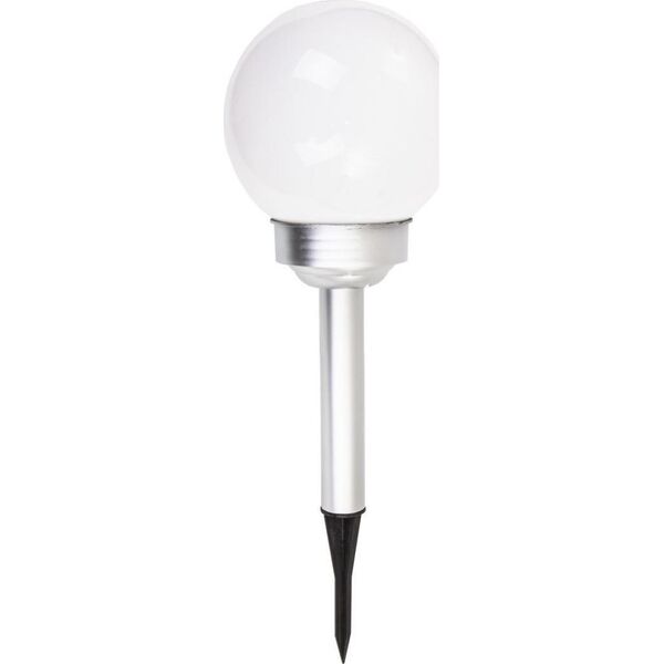 Saska Garden Lampa solarna kula mleczna 15x44cm