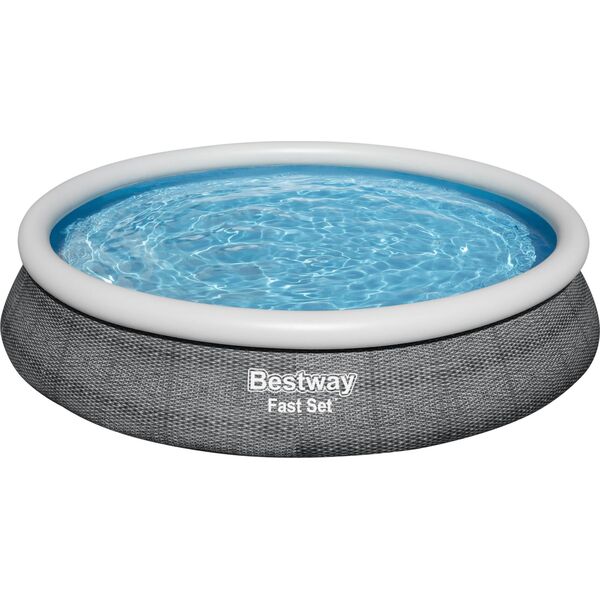 Bestway Bestway 57313 Basen rozporowy Fast Set z pompą filtracyjną Szary 4.57m x 84cm