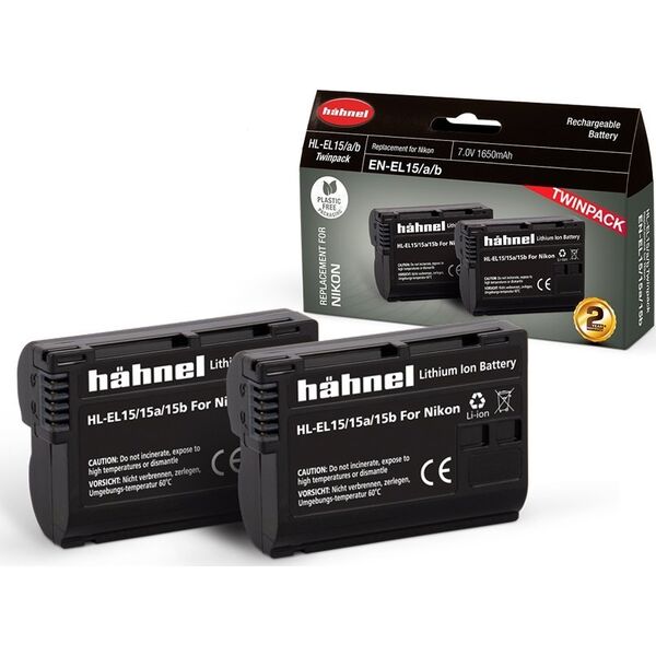 Akumulator Hahnel Hähnel Battery Nikon HL-EL15HP Twin Pack