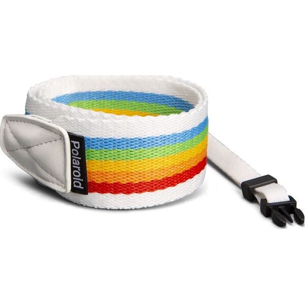 Polaroid Polaroid Camera Strap Flat Rainbow White