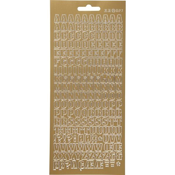 Focus Focus Stickers Gold Letters Design 3