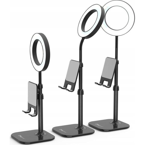 Lampa pierścieniowa DigiPower  Success Phone Holder with 6" ring light