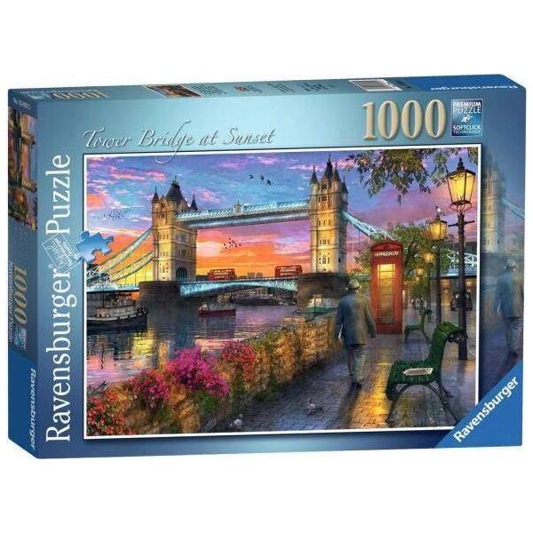 Ravensburger Puzzle 1000 Tower Bridge o zachodzie słońca