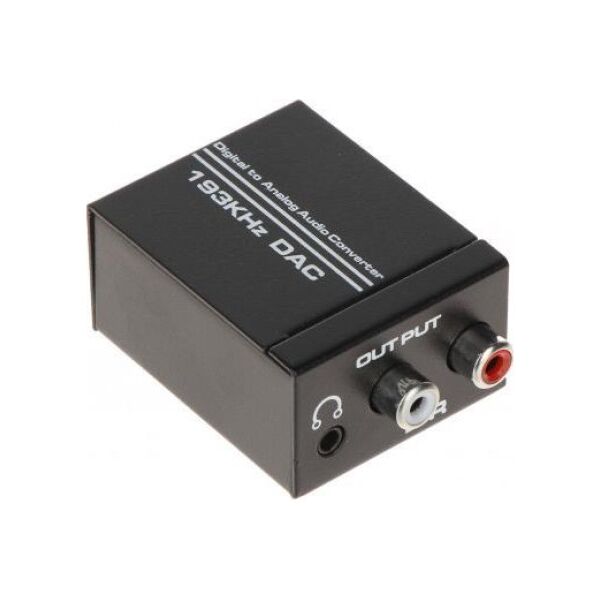 Adapter AV Jack 3.5mm - RCA (Cinch) czarny (DA/AU-3)