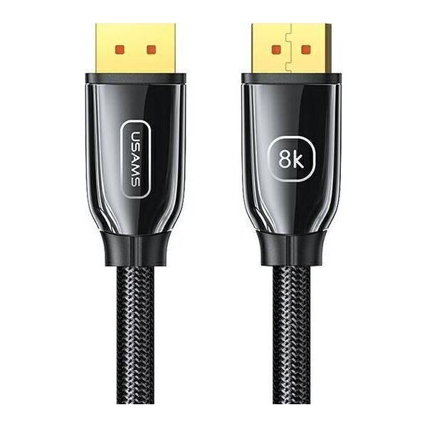 Kabel Usams DisplayPort - DisplayPort 3m czarny (6958444975283)