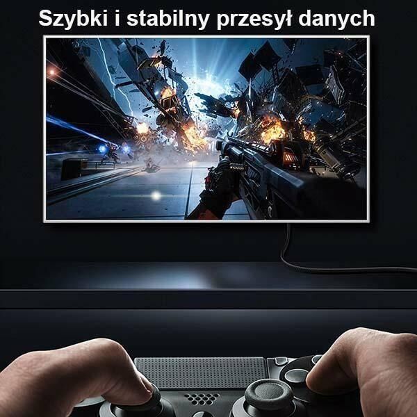 Kabel Usams DisplayPort - DisplayPort 3m czarny (6958444975283)