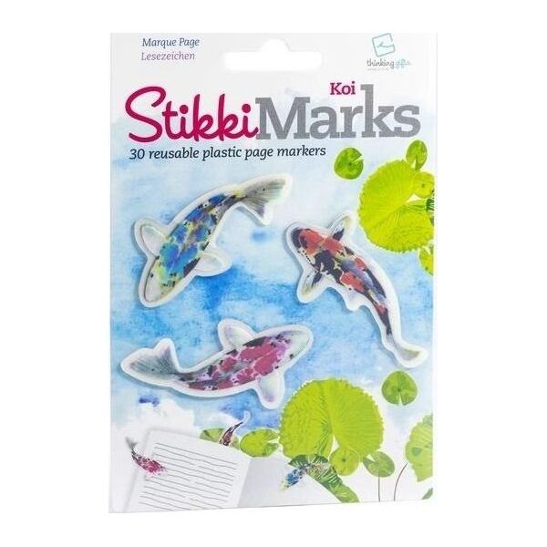 Thinking Gifts StikkiMarks Koi Fish Zakładki Ryby Koi znaczniki