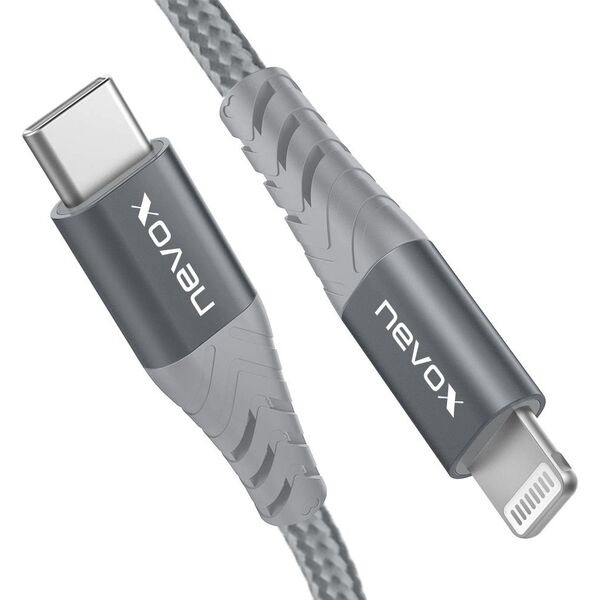 Kabel USB Nevox USB-C - Lightning 2 m Szary (1886)
