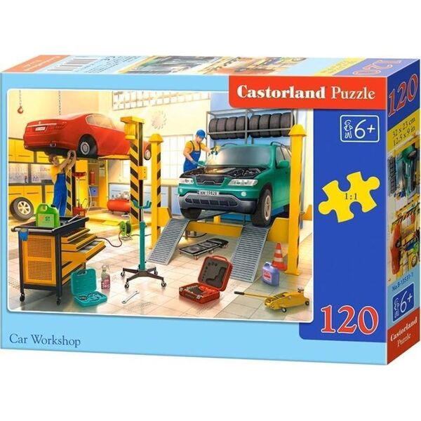 Castorland Puzzle 120 Car Workshop CASTOR