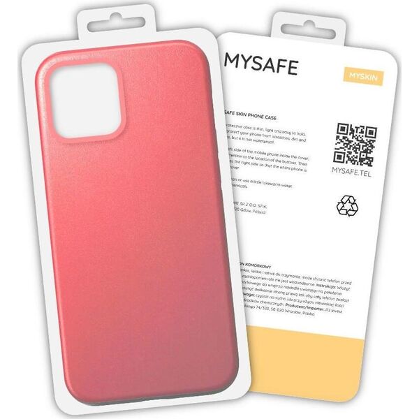 Mysafe MYSAFE ETUI SKIN IPHONE 13 PRO MAX KORALOWY PUDEŁKO