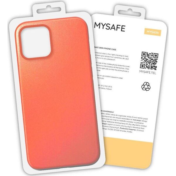 Mysafe MYSAFE ETUI SKIN IPHONE 13 PRO MAX POMARAŃCZOWY PUDEŁKO