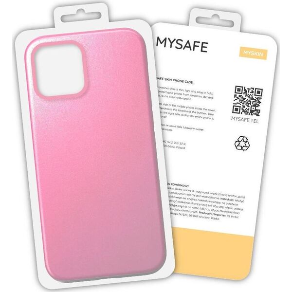 Mysafe MYSAFE ETUI SKIN IPHONE 12 PRO MAX JASNORÓŻOWY PUDEŁKO
