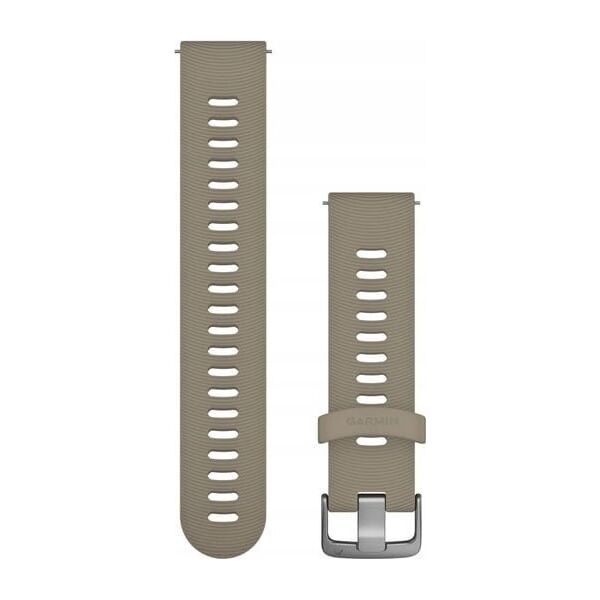 Garmin Pasek silikonowy na nadgarstek Quick Release 20 (piaskowy / stalowo-srebrny) (010-11251-0Z)
