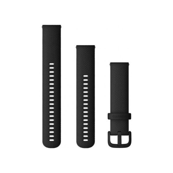 Garmin Pasek silikonowy na nadgarstek Quick Release 20 (czarny / czarna sprzączka) (010-13021-03)
