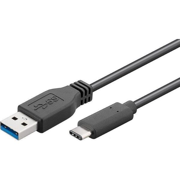Kabel USB MicroConnect USB-A - USB-C 0.5 m Czarny (USB3.2CA05)
