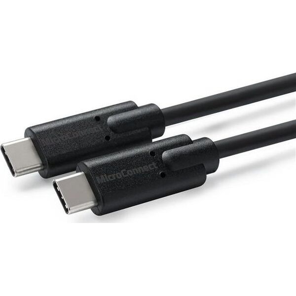 Kabel USB MicroConnect USB-C - USB-C 0.25 m Czarny (USB3.2CC0.25)