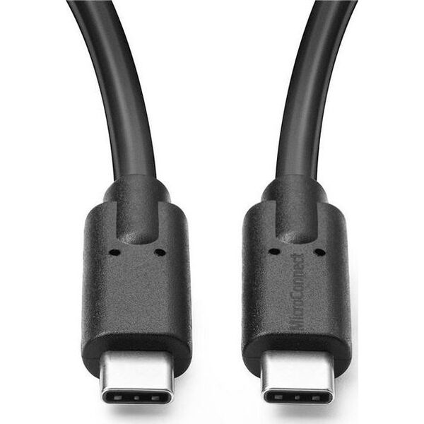 Kabel USB MicroConnect USB-C - USB-C 0.25 m Czarny (USB3.2CC0.25)