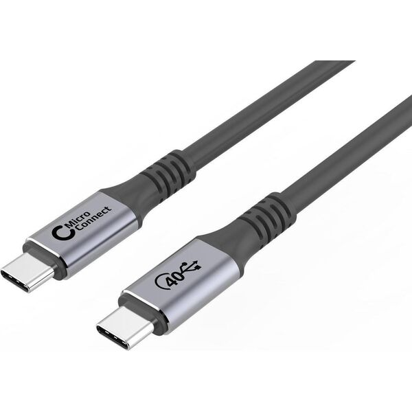 Kabel USB MicroConnect USB-C - USB-C 0.5 m Czarny (USB4CC05)