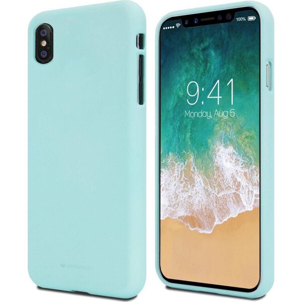 Mercury Goospery Etui SAMSUNG GALAXY A22 5G Matowy Silikon Mercury Soft Jelly miętowe