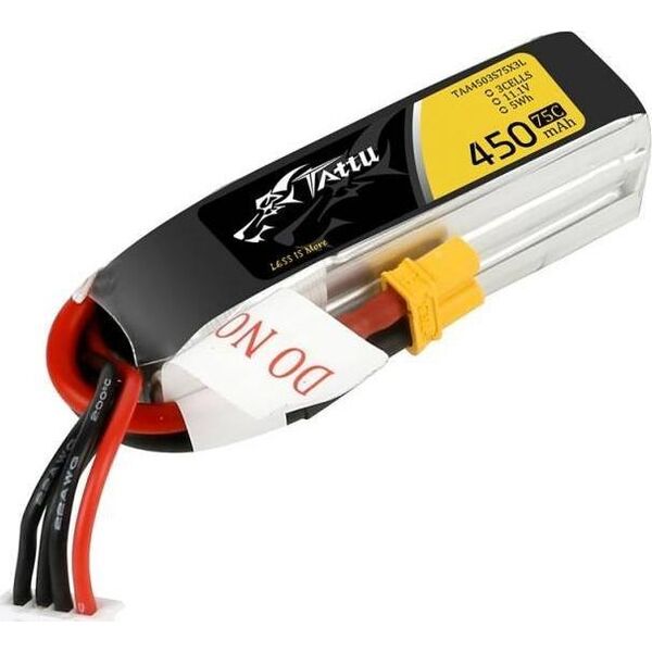 Gens Ace 450mAh 11.1V 75C TATTU Gens Ace Długi