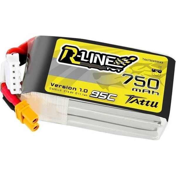 Gens Ace 750mAh 14.8V 95C TATTU R-Line Gens Ace XT30