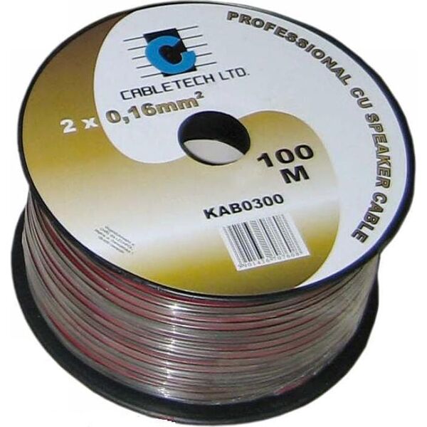 Przewód Cabletech Kabel głośnikowy 1,5mm czarny