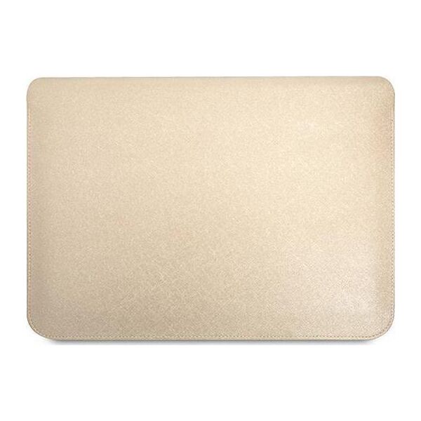 Etui na tablet Guess Guess Sleeve GUCS14PSATLE 13/14" beżowy /beige Saffiano Triangle Logo
