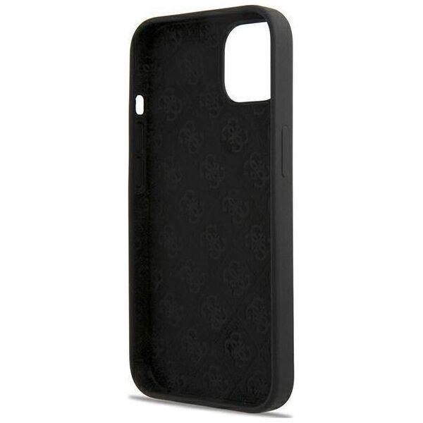 Guess Guess GUHMP13MLSLMGBK iPhone 13 6,1" black/czarny hardcase Silicone Script Gold Logo