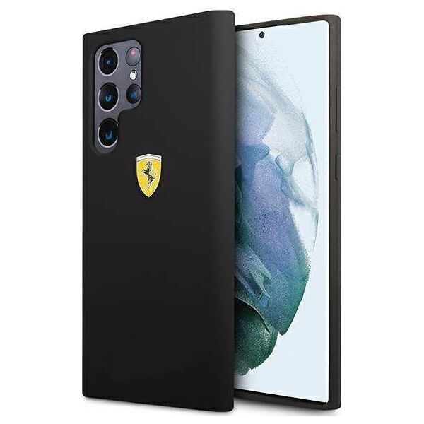 Ferrari Ferrari FESSIHCS22LBK S22 Ultra S908 czarny/black hardcase On Track Silicone