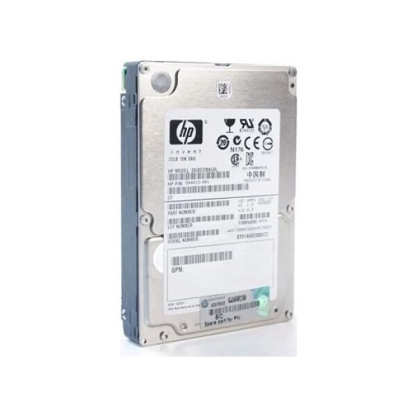 Dysk serwerowy HP 72GB 2.5'' SAS-2 (6Gb/s)  (504015-001)