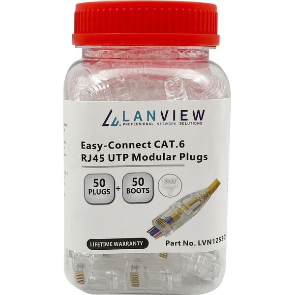 Lanview RJ45 UTP plug Cat6 for