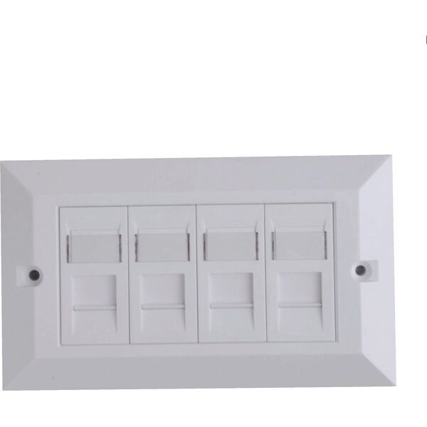 Lanview CAT6 Faceplate 4-port UK Type