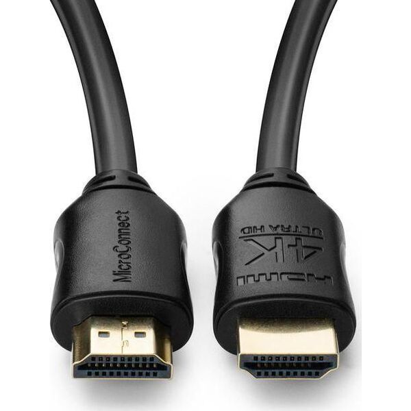 Kabel MicroConnect HDMI - HDMI 0.5m czarny (MC-HDM19190.5V2.0)