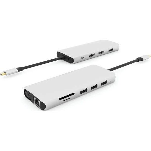Stacja/replikator eStuff USB-C 12w1 (ES623009)