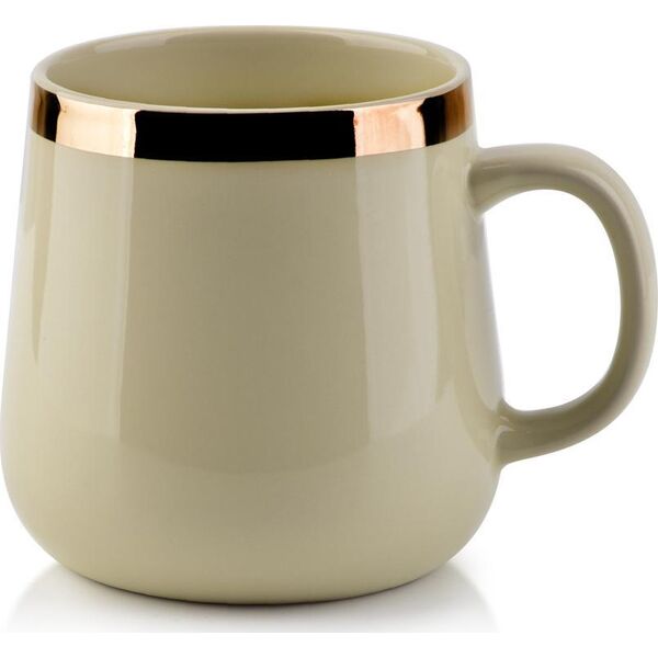 Affek Design Kubek 500ML Złoty Pasek H10x9x13cm Lumarko! (HTPT8000 Mondex) - 5902643388000
