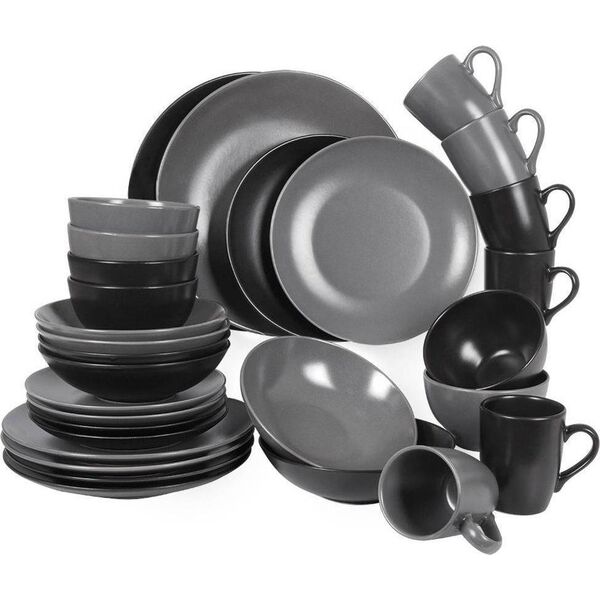Orion Kubek z uchem do picia kawy herbaty napojów ceramiczny szary alfa 350 ml