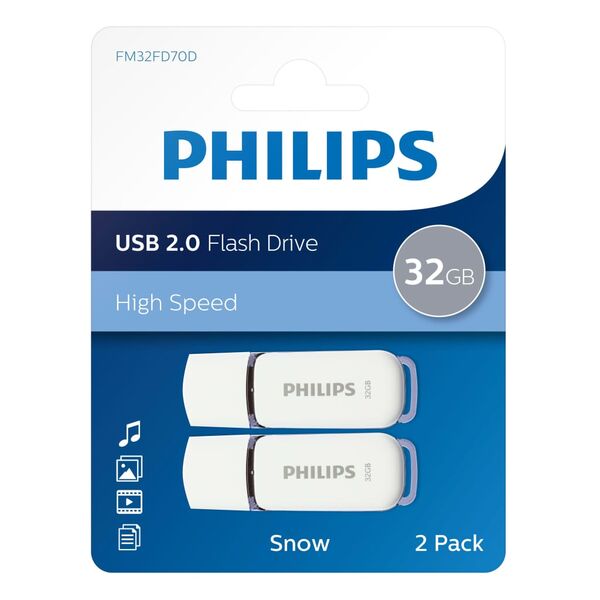 Pendrive Philips Snow (2 szt.), 32 GB  (433983)