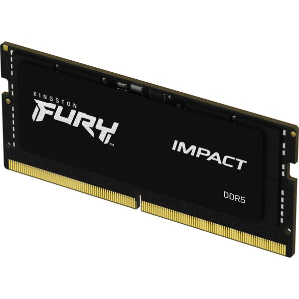 Pamięć do laptopa Kingston Fury Impact, SODIMM, DDR5, 8 GB, 4800 MHz, CL38 (KF548S38IB-8                   )