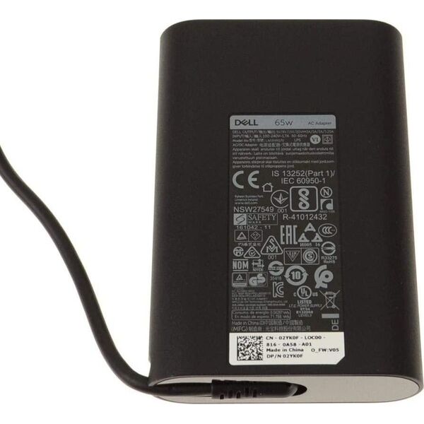 Zasilacz do laptopa Dell 65 W, 19.5 V (2YK0F)