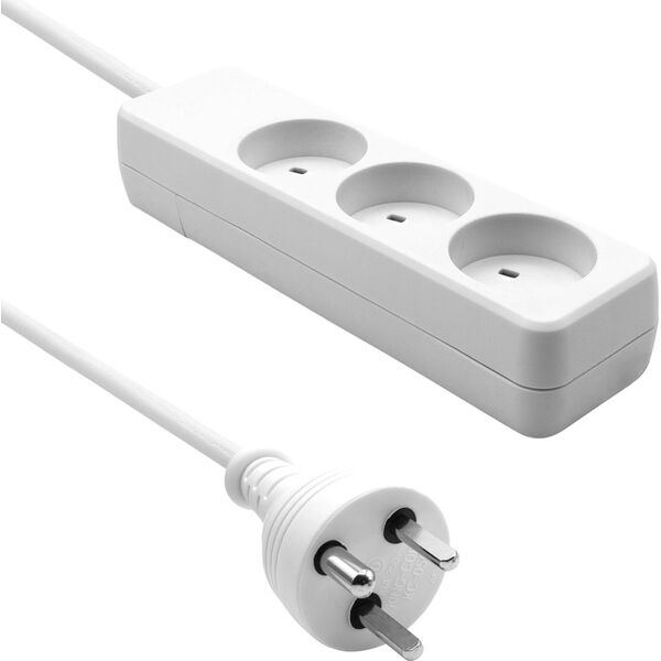 ProXtend Danish IT Power Strip 3-way 3 gniazda 15 m biała (KIT3-KIT15W)