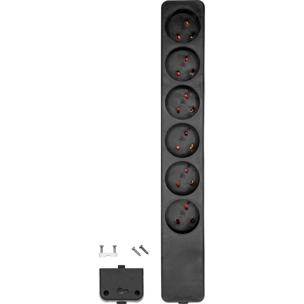 ProXtend Danish IT Power Strip 6-way 6 gniazd czarna (KIT6-0B)