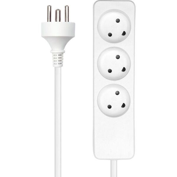 ProXtend Danish Power Strip 3-way 3 gniazda 4 m biała (K3-K04W)