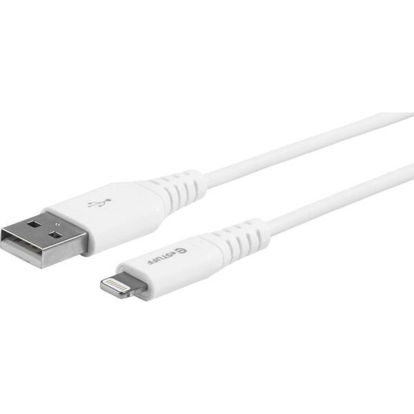 Kabel USB eStuff USB-A - Lightning 3 m Biały (ES601304)